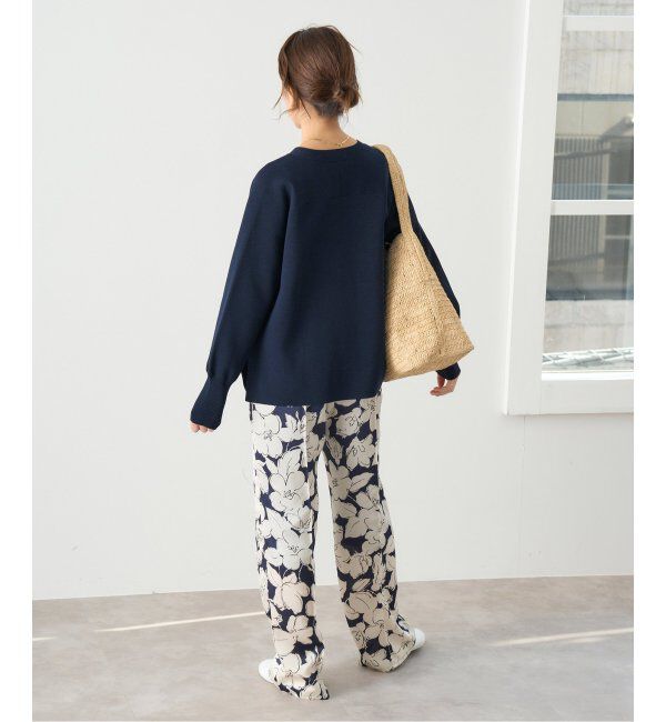 IENA「ファインコットンスムース Vネックカーディガン」|カーディガン|