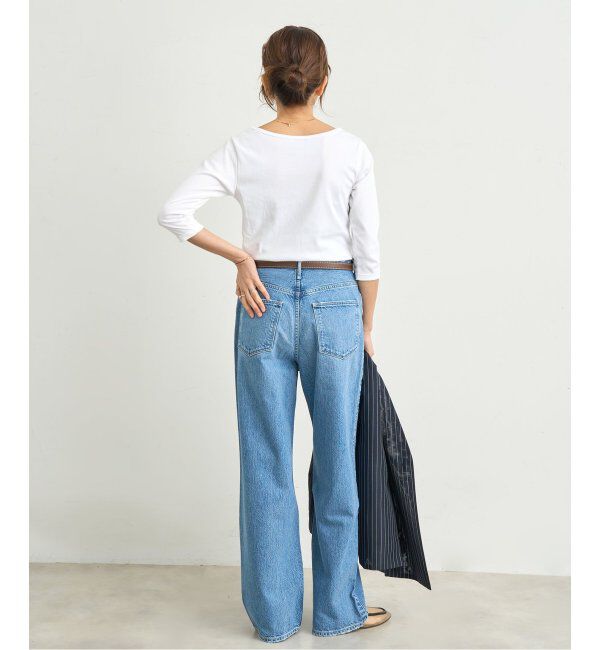 IENA「ATON/エイトン 別注 SUVIN FRAISE ボートネック Tシャツ」|Tシャツ・カットソー|