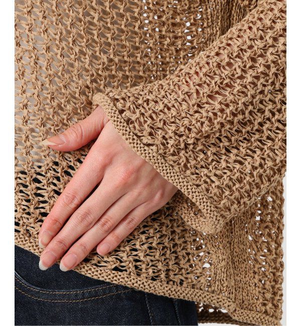 SLOBE IENA「《追加》LOGAN/ローガン SLOBE別注 メッシュプルオーバー LG-25SS09」|ニット・セーター|