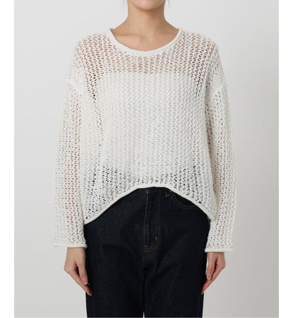 SLOBE IENA「《追加》LOGAN/ローガン SLOBE別注 メッシュプルオーバー LG-25SS09」|ニット・セーター|