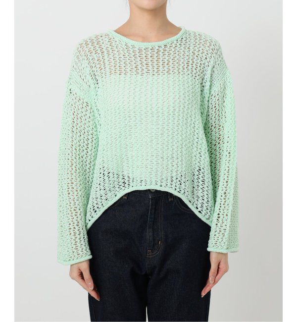 SLOBE IENA「《追加》LOGAN/ローガン SLOBE別注 メッシュプルオーバー LG-25SS09」|ニット・セーター|