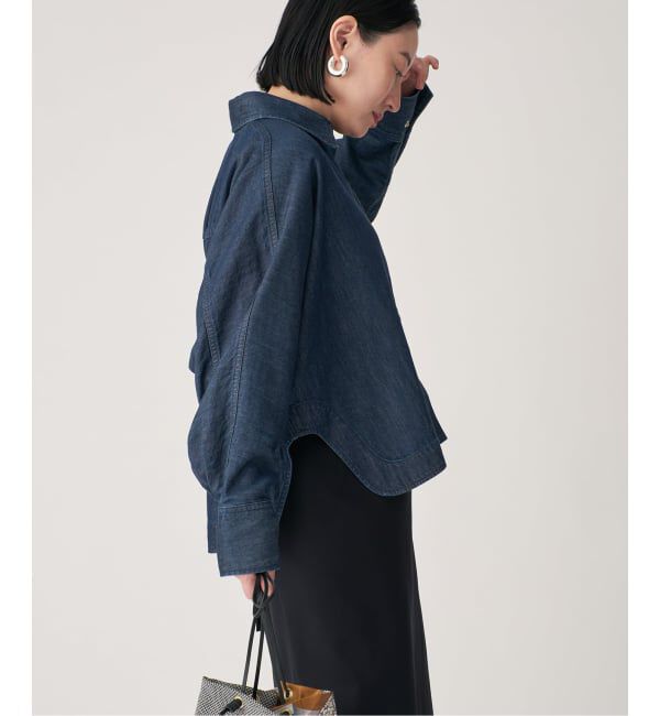 VERMEIL par iena「デニムフォルムシャツ」|シャツ・ブラウス|