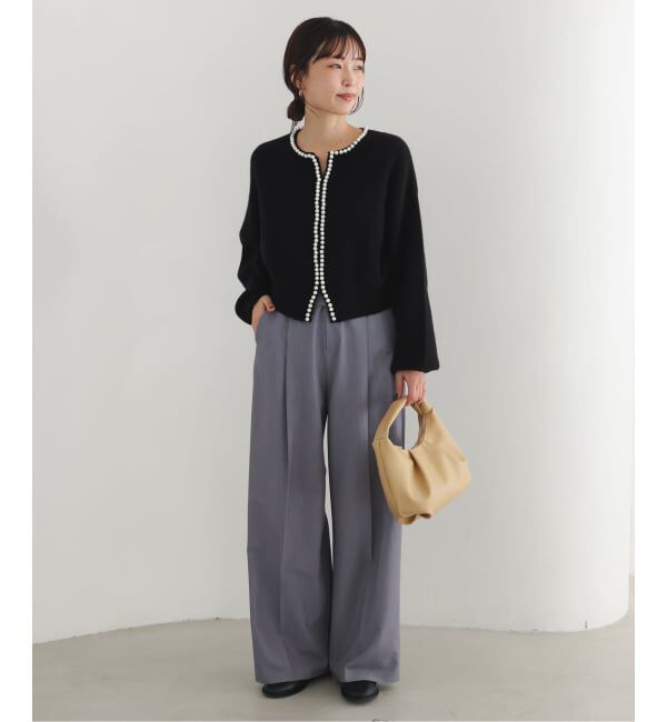 SLOBE IENA「SLOBE タックラウンドバッグ」|ハンドバッグ|