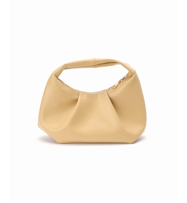 SLOBE IENA「SLOBE タックラウンドバッグ」|ハンドバッグ|