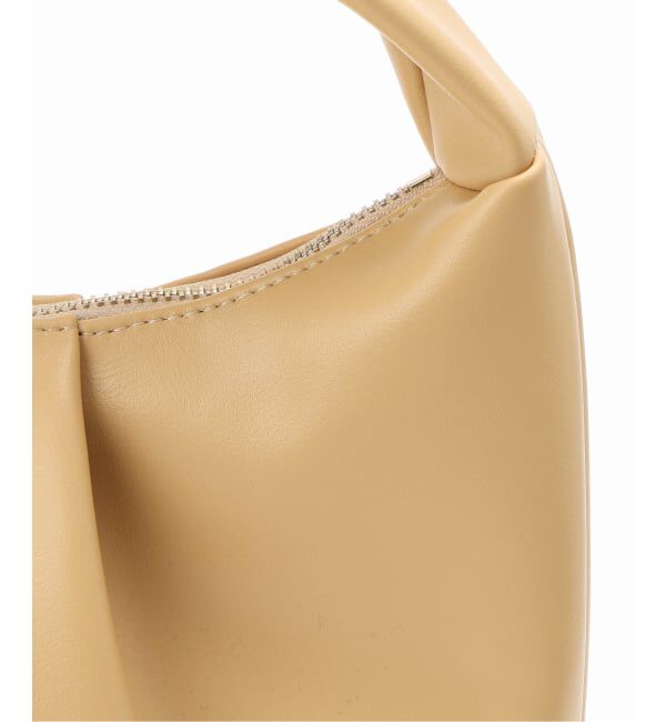 SLOBE IENA「SLOBE タックラウンドバッグ」|ハンドバッグ|