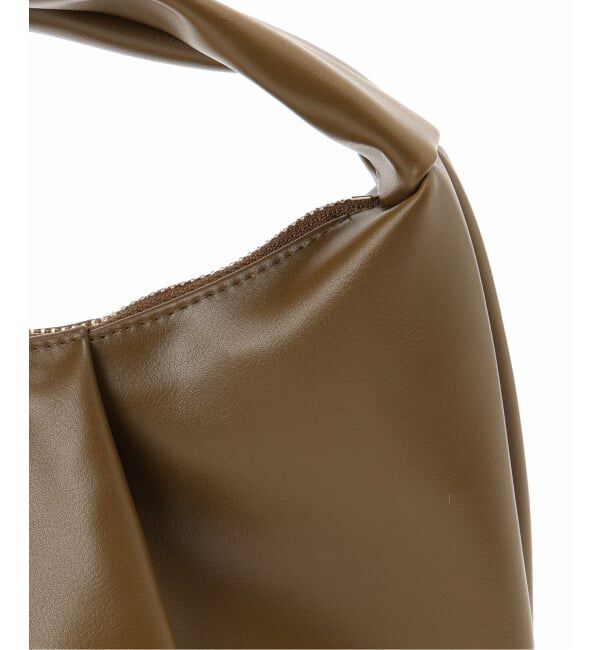 SLOBE IENA「SLOBE タックラウンドバッグ」|ハンドバッグ|