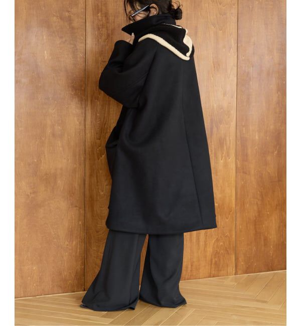 IENA LA BOUCLE「IENA LA BOUCLE ハードメルトンスタンドネックコート」|その他|