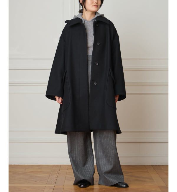 IENA LA BOUCLE「IENA LA BOUCLE ハードメルトンスタンドネックコート」|その他|