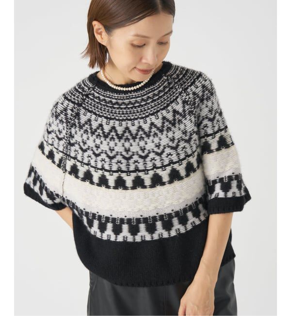 IENA「PIUMAカシミヤジャガードニット」|ニット・セーター|