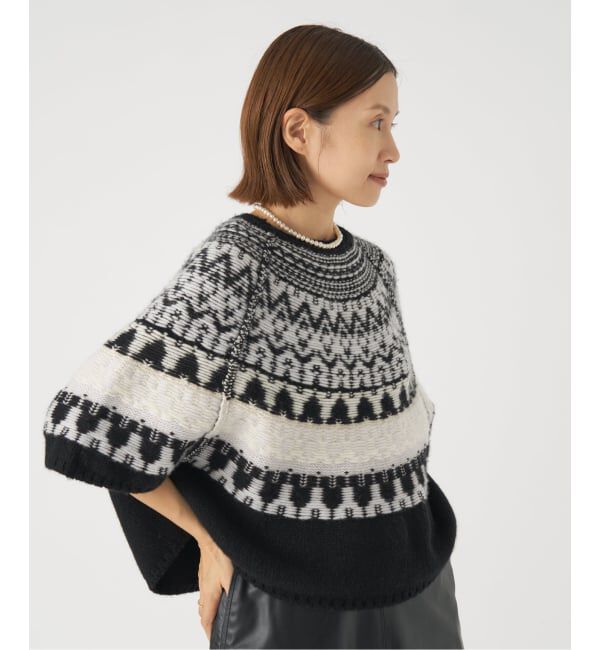 IENA「PIUMAカシミヤジャガードニット」|ニット・セーター|
