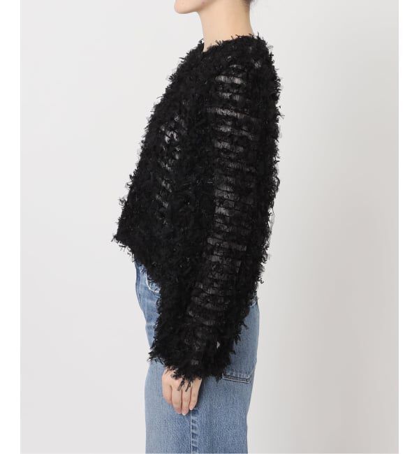 IENA「《予約》チュールテープ カーディガン」|カーディガン|