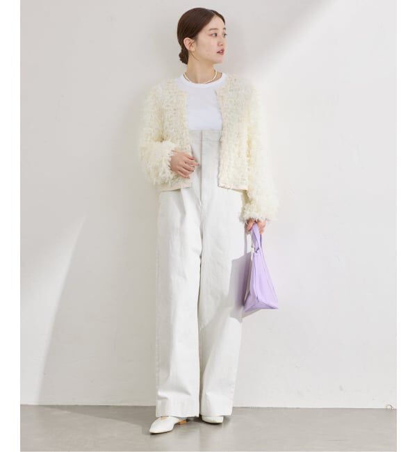 IENA「《予約》チュールテープ カーディガン」|カーディガン|