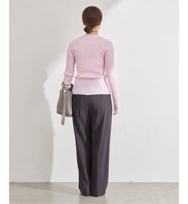 IENA「《予約》ウォッシャブル ジョーゼットスラックス」|スラックス|