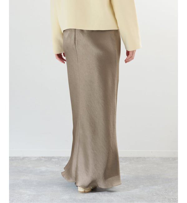 IENA「《追加16予約》ダブルサテンスカート」|スカート|