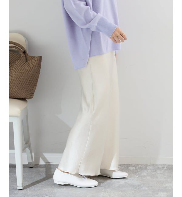 IENA「《追加16予約》ダブルサテンスカート」|スカート|