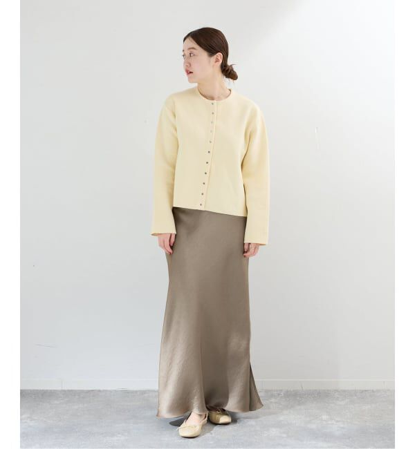 IENA「《追加16予約》ダブルサテンスカート」|スカート|