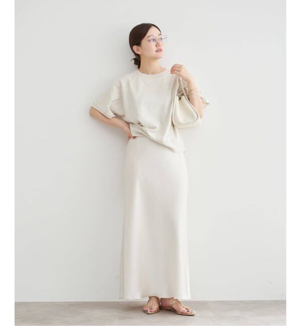 IENA「《追加16予約》ダブルサテンスカート」|スカート|