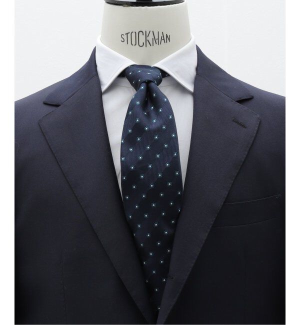 EDIFICE「AX コモンヘリンボンストライプタイ」|ネクタイ・蝶ネクタイ|ネイビー