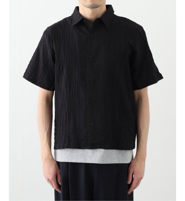 PULP「【NO MAINTENANCE / ノーメンテナンス】ブラック シャーリング  オックス シャツ」|シャツ・ブラウス|