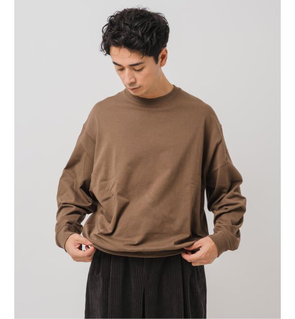 EDIFICE「handvaerk (ハンドバーク) クルーネック ロングスリーブ Tシャツ」|Tシャツ・カットソー|
