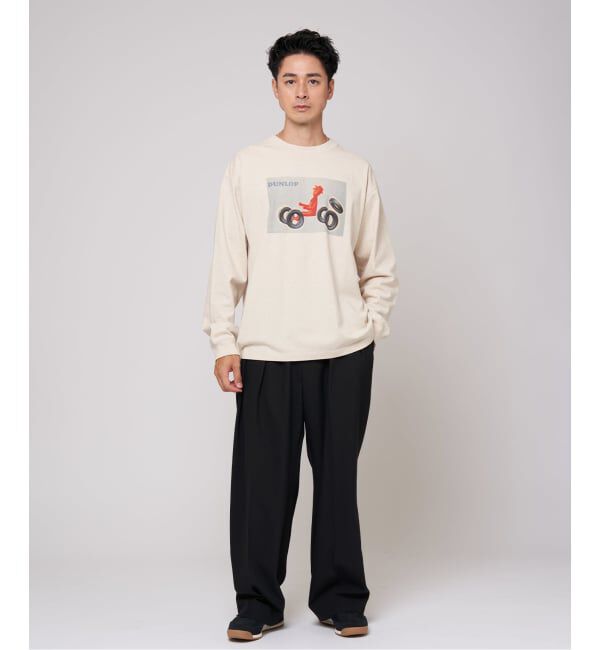 EDIFICE「SAVIGNAC (サヴィニャック) 別注 French Company プリント ロングスリーブ Tシャツ」|Tシャツ・カットソー|