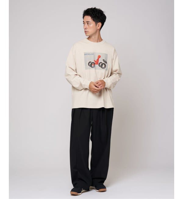 EDIFICE「SAVIGNAC (サヴィニャック) 別注 French Company プリント ロングスリーブ Tシャツ」|Tシャツ・カットソー|