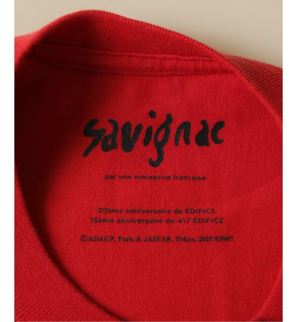 EDIFICE「SAVIGNAC (サヴィニャック) 別注 French Company プリント ロングスリーブ Tシャツ」|Tシャツ・カットソー|