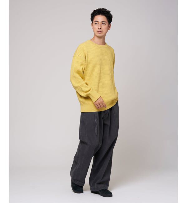 EDIFICE「スウェット ライク スモール ケーブル ニット」|ニット・セーター|