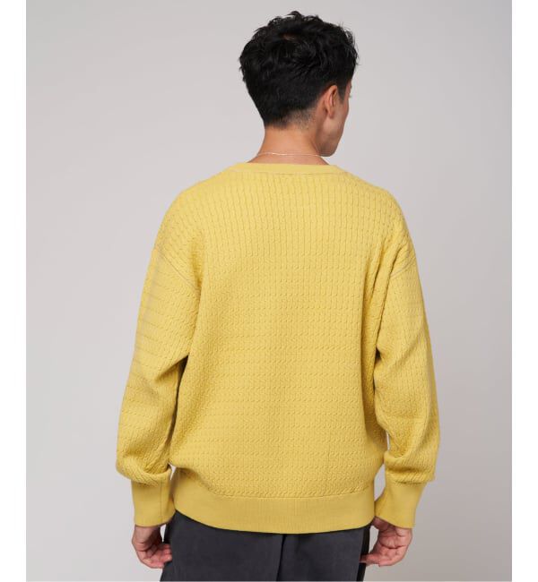 EDIFICE「スウェット ライク スモール ケーブル ニット」|ニット・セーター|