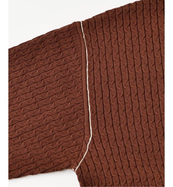 EDIFICE「スウェット ライク スモール ケーブル ニット」|ニット・セーター|