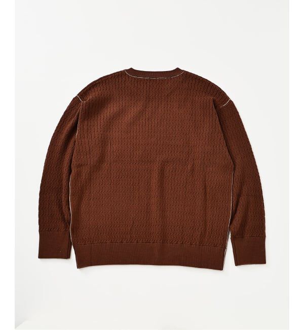 EDIFICE「スウェット ライク スモール ケーブル ニット」|ニット・セーター|