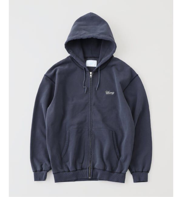 PULP「Whimsy / ウィムジー FADED ZIP-UP HOODIE」|パーカー|ネイビー