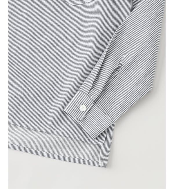 EDIFICE「BEN DAVIS（ベンデイビス）Mashup Stripe Half Zip Shirt」|シャツ・ブラウス|