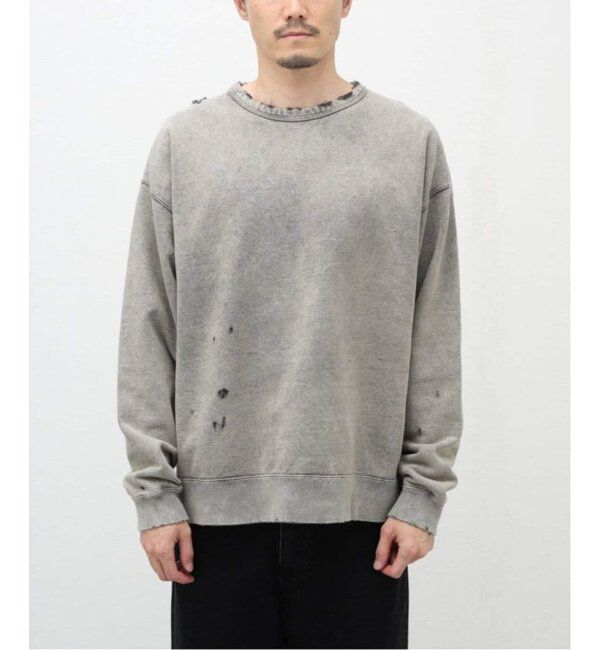 J.S.Homestead「J.S.Homestead / パシフィックウラケ ダメージクルーネック」|スウェット・ジャージ|