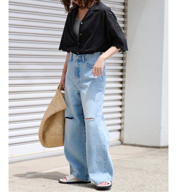 JOURNAL STANDARD relume「《追加》コットンカットワーク刺繍開襟シャツ」|シャツ・ブラウス|