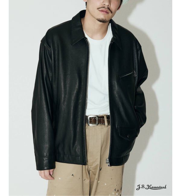 J.S.Homestead「J.S.Homestead / ゴート ネイキッド デトロイト ライダース」|ライダースジャケット|ブラック