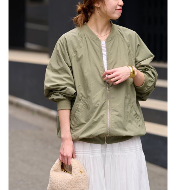 JOURNAL STANDARD relume「ウォッシャブルナイロンダブルジップMA-1」|ブルゾン・スタジャン|