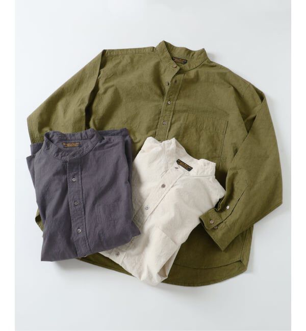 J.S.Homestead「J.S.Homestead / バンド カラー P/O シャツ」|シャツ・ブラウス|