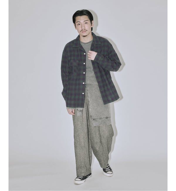 J.S.Homestead「Stead / ライト ウール オンブレー チェック シャツ」|シャツ・ブラウス|
