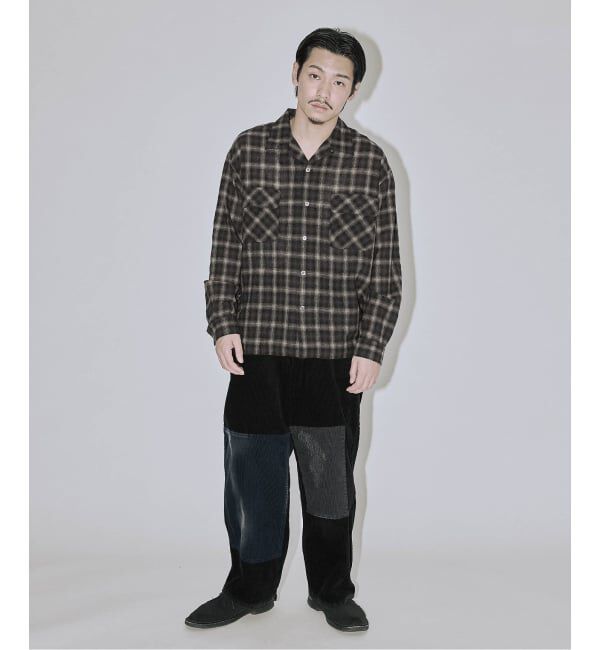 J.S.Homestead「Stead / ライト ウール オンブレー チェック シャツ」|シャツ・ブラウス|