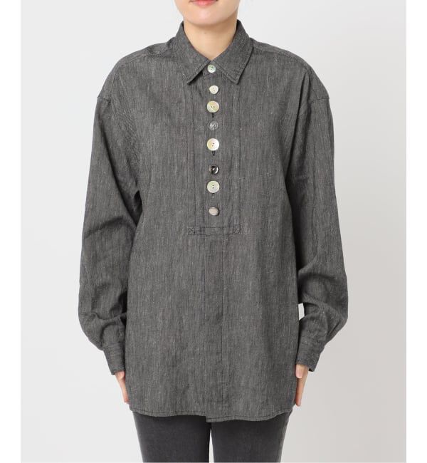 JOURNAL STANDARD「別注【MIKA KASAI】PATCH BUTTON LINEN SH」|シャツ・ブラウス|