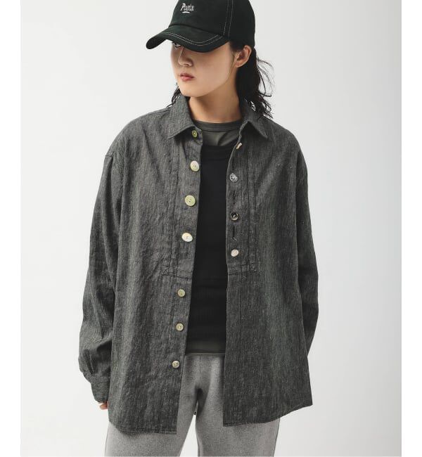 JOURNAL STANDARD「別注【MIKA KASAI】PATCH BUTTON LINEN SH」|シャツ・ブラウス|