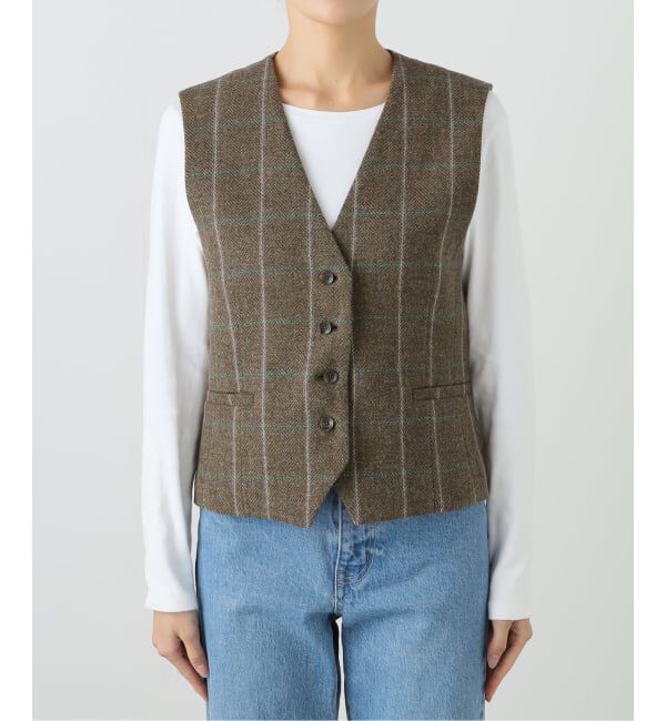 journal standard L'essage「【金子綾さん着用】BRITISH WOOL CHECK ベスト」|その他|