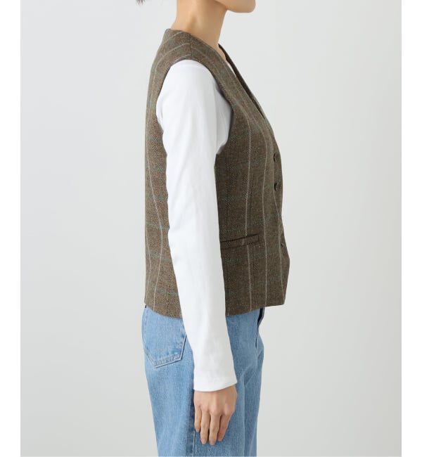 journal standard L'essage「【金子綾さん着用】BRITISH WOOL CHECK ベスト」|その他|