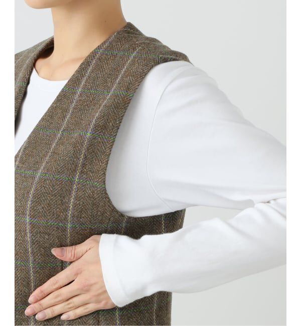 journal standard L'essage「【金子綾さん着用】BRITISH WOOL CHECK ベスト」|その他|