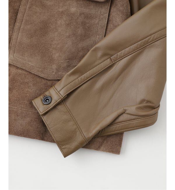 JOURNAL STANDARD「A LEATHER &times; JOURNAL STANDARD COMBI TRUCKER JACKET」|ライダースジャケット|