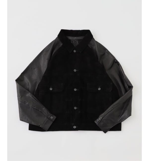 JOURNAL STANDARD「A LEATHER &times; JOURNAL STANDARD COMBI TRUCKER JACKET」|ライダースジャケット|