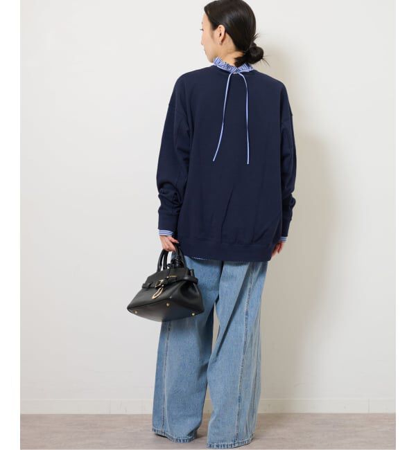 JOURNAL STANDARD relume「《追加2》ハイカウントストライプスタンドカラー2way」|シャツ・ブラウス|