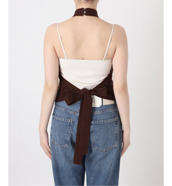 journal standard L'essage「ワイドRIBホルターベスト」|ニット・セーター|