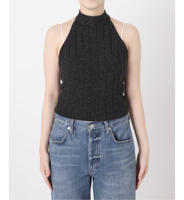 journal standard L'essage「ワイドRIBホルターベスト」|ニット・セーター|